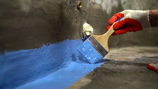 Commercial Waterproofing project at a Potomac, MD business property by SJ Waterproofing Pros